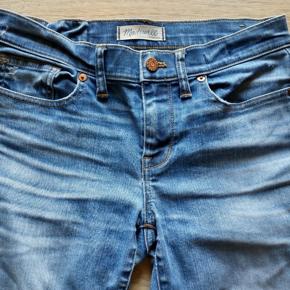 Madewell Skinny Skinny Jeans 9" Rise Medium Wash - Picture 5 of 11